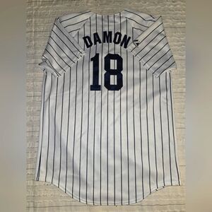 New York Yankees Johnny Damon Vintage Majestic Jersey